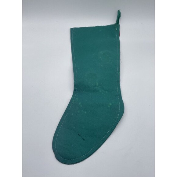 Vintage Felt Stocking Pixie Santa Elf - Picture 2 of 4